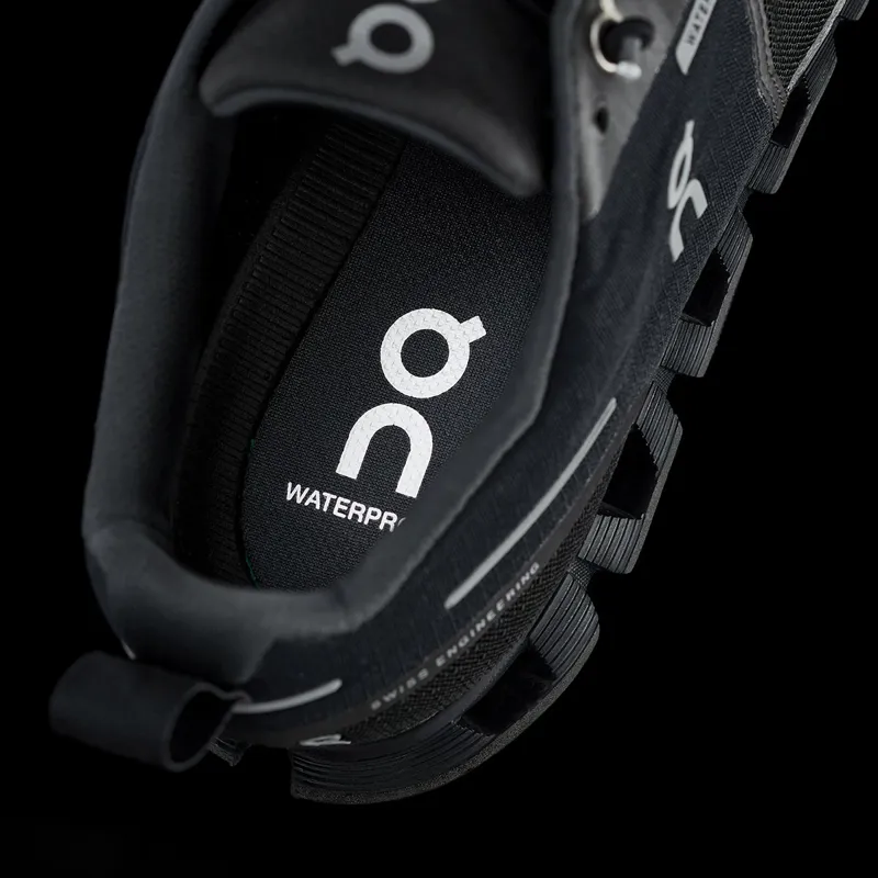 ON Mens Cloud Waterproof Shoe - Black-Lunar-6